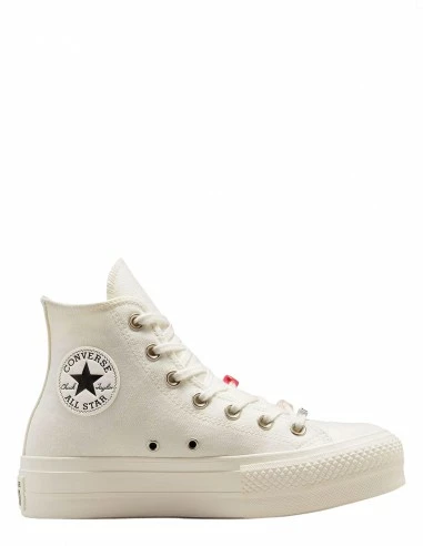 Converse Sneakers Compensées Femme Ctas Lift Hi Blanc 3 Converse Sneakers Compensées Femme Ctas Lift Hi Blanc