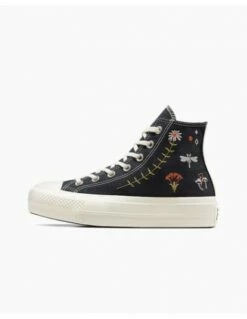 Converse Sneakers Compensée Ctas Lift Hi Black/black/egret -Hylton Magasin a07110c converse 1