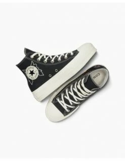 Converse Sneakers Compensée Ctas Lift Hi Black/black/egret -Hylton Magasin a07110c converse 2