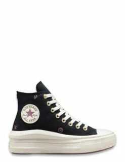 Converse Sneakers Compensée Ctas Move Hi Black/dreamy Dahlia