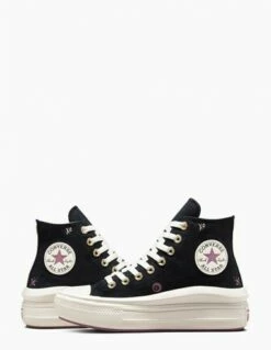 Converse Sneakers Compensée Ctas Move Hi Black/dreamy Dahlia -Hylton Magasin a07136c converse 3
