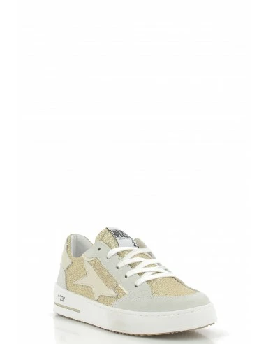 Semerdjian Baskets De Ville Femme Ale 9558 Cuir Gris/or/paillettes Or 5 Semerdjian Baskets De Ville Femme Ale 9558 Cuir Gris/or/paillettes Or – Image 3