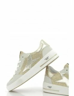 Semerdjian Baskets De Ville Femme Ale 9558 Cuir Gris/or/paillettes Or 10 Semerdjian Baskets De Ville Femme Ale 9558 Cuir Gris/or/paillettes Or -Hylton Magasin ale 9558 semerdjian 3