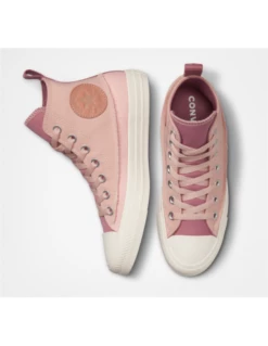 Converse Sneakers Montantes Femme All Star Hi Crafted Canvas Rose Vintage -Hylton Magasin all star hi crafted canvas 1