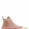 Converse Sneakers Montantes Femme All Star Hi Crafted Canvas Rose Vintage -Hylton Magasin all star hi crafted canvas