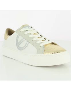 No Name Baskets De Ville Femme Arcade Side Cuir Blanc/or 9 No Name Baskets De Ville Femme Arcade Side Cuir Blanc/or -Hylton Magasin arcade side 1