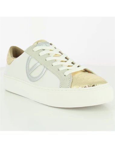 No Name Baskets De Ville Femme Arcade Side Cuir Blanc/or 5 No Name Baskets De Ville Femme Arcade Side Cuir Blanc/or – Image 3