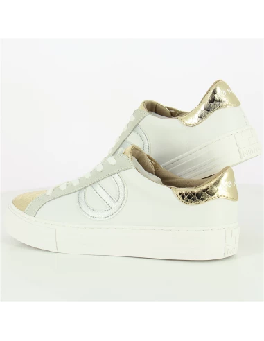 No Name Baskets De Ville Femme Arcade Side Cuir Blanc/or 7 No Name Baskets De Ville Femme Arcade Side Cuir Blanc/or – Image 5