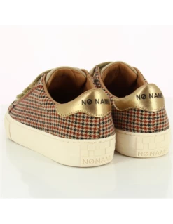 No Name Baskets De Ville Femme Arcade Straps Marron/pied De Poule -Hylton Magasin arcade straps 7