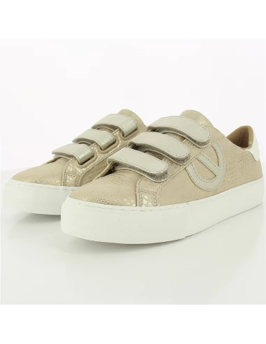 No Name Baskets De Ville Femme Arcade Straps Side Beige Effet Croco 6 No Name Baskets De Ville Femme Arcade Straps Side Beige Effet Croco – Image 4