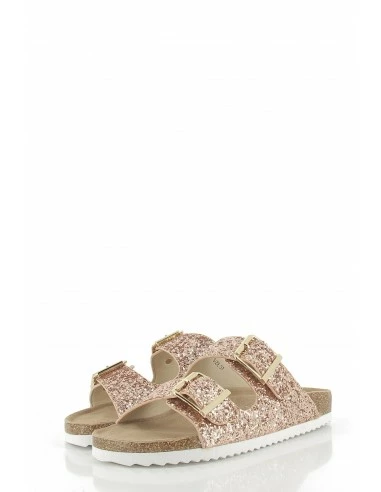 Colors Of California Mules Bio In Glitter Pour Femme Rose/Doré 4 Colors Of California Mules Bio In Glitter Pour Femme Rose/Doré – Image 2