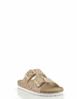 Colors Of California Mules Bio In Glitter Pour Femme Rose/Doré 8 Colors Of California Mules Bio In Glitter Pour Femme Rose/Doré -Hylton Magasin bio035 pkgol colors of california 2