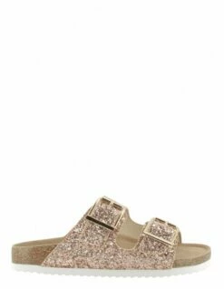 Colors Of California Mules Bio In Glitter Pour Femme Rose/Doré