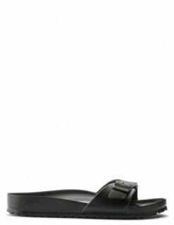Birkenstock Claquettes Femme Madrid Eva Caoutchouc Noir
