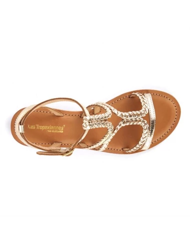 Les Tropéziennes Par M Belarbi Les Tropeziennes Par M.Belarbi Sandales Femme Bongo Cuir Or 5 Les Tropéziennes Par M Belarbi Les Tropeziennes Par M.Belarbi Sandales Femme Bongo Cuir Or – Image 3