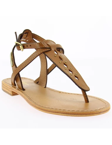 Les Tropéziennes Par M Belarbi Les Tropeziennes Par M.Belarbi Sandales Plates Femme Harnox Cuir Marron 5 Les Tropéziennes Par M Belarbi Les Tropeziennes Par M.Belarbi Sandales Plates Femme Harnox Cuir Marron – Image 3