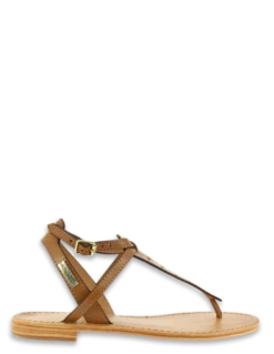 Les Tropéziennes Par M Belarbi Les Tropeziennes Par M.Belarbi Sandales Plates Femme Harnox Cuir Marron