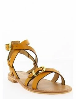 Les Tropéziennes Par M Belarbi Les Tropeziennes Par M.Belarbi Sandales Plates Femme Hepana Cuir Jaune -Hylton Magasin c43512 les tropeziennes par mbelarbi 2