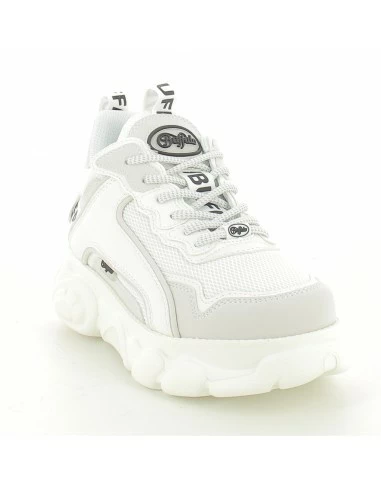 Buffalo Baskets Compensées Femme Chai White Imi Suede/ Mesh Vegan 6 Buffalo Baskets Compensées Femme Chai White Imi Suede/ Mesh Vegan – Image 4