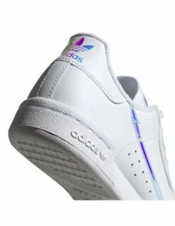 Adidas Sneakers Femme Continental 80 J Cuir Blanc Bleu -Hylton Magasin ee6471 continental 80 j 3
