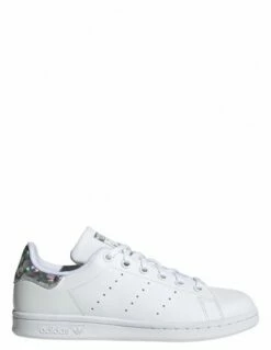 Adidas Sneakers Junior Stan Smith J Cuir Blanc Silver