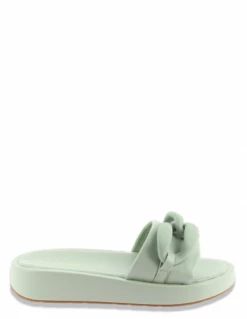 Kharisma Mules Compensées Femme Eva Vert Anis