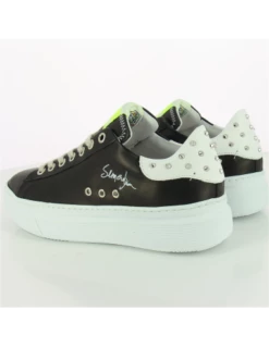 Semerdjian Baskets Compensées Femme Fay 6720 Cuir Noir/blanc -Hylton Magasin fay 6720 5