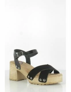 Porronet Sandales à Talons Femme Salma Cuir Noir -Hylton Magasin fi2881 001 porronet 2