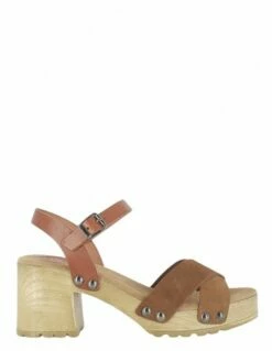 Porronet Sandales Ă Talons Femme Salma Cuir Marron