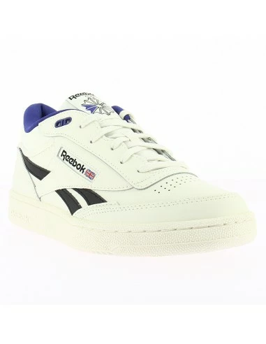 Reebok Sneakers Mixte Club C Mid Revenge Cuir Blanc/noir 5 Reebok Sneakers Mixte Club C Mid Revenge Cuir Blanc/noir – Image 3