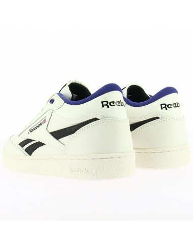Reebok Sneakers Mixte Club C Mid Revenge Cuir Blanc/noir 6 Reebok Sneakers Mixte Club C Mid Revenge Cuir Blanc/noir – Image 4