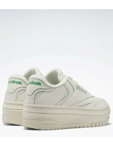 Reebok Sneakers Compensées Femme Club C Extra Cuir Blanc/vert 5 Reebok Sneakers Compensées Femme Club C Extra Cuir Blanc/vert – Image 3