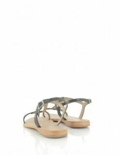 Les Tropéziennes Par M Belarbi Les Tropeziennes Par M.Belarbi Sandales Femme Hamat Cuir Noir/serpent -Hylton Magasin hamat noir serpent les tropeziennes par mbelarbi 3