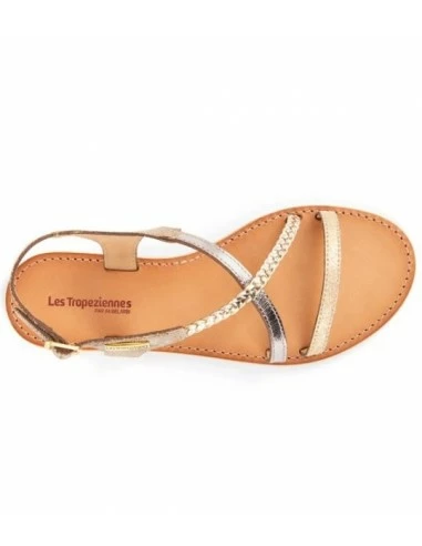 Les Tropéziennes Par M Belarbi Les Tropeziennes Par M.Belarbi Sandales Femme Hanano Cuir Or/multicolor 5 Les Tropéziennes Par M Belarbi Les Tropeziennes Par M.Belarbi Sandales Femme Hanano Cuir Or/multicolor – Image 3