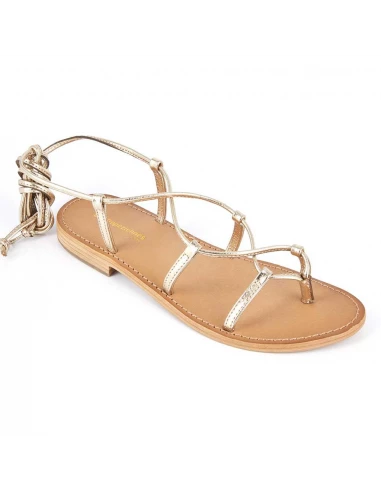 Les Tropéziennes Par M Belarbi Les Tropeziennes Par M.Belarbi Sandales Femme Hellen Cuir Or 4 Les Tropéziennes Par M Belarbi Les Tropeziennes Par M.Belarbi Sandales Femme Hellen Cuir Or – Image 2