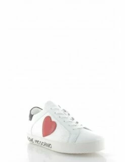 Moschino Love Baskets De Ville Femme Sneakers Casse Cuir Blanc 10 Moschino Love Baskets De Ville Femme Sneakers Casse Cuir Blanc -Hylton Magasin ja15142g1gjo110a moschino love 2