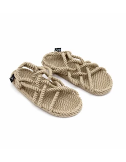 Nomadic Sandales Femme Jc Beige En Corde -Hylton Magasin jc 1