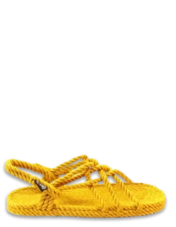 Nomadic Sandales Femme Jc Gold En Corde Jaune