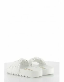 Colors Of California Claquettes Slide With Braided Upper White Femme -Hylton Magasin jinfyedge85 whi colors of california 2