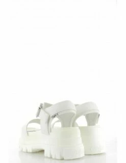 Buffalo Sandales Compensées Jojo White Vegan 9 Buffalo Sandales Compensées Jojo White Vegan -Hylton Magasin jojo white imi nappa 2