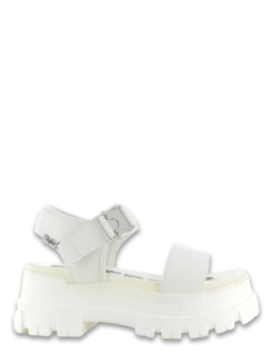 Buffalo Sandales Compensées Jojo White Vegan