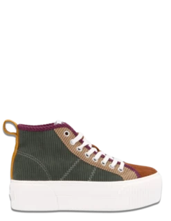 No Name Baskets De Ville Femme Iron Mid Kaki