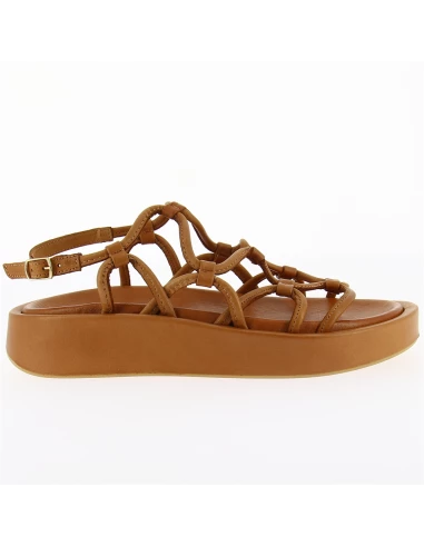 Mosaic Sandales Compensées Femme Lovea Coconut Cuir Marron 5 Mosaic Sandales Compensées Femme Lovea Coconut Cuir Marron – Image 3