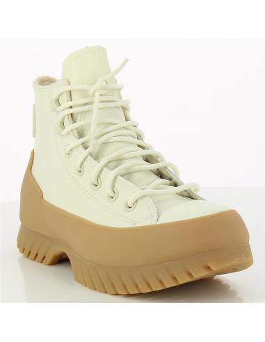 Converse Sneakers Compensées Montantes Femme Lugged Winter 2.0 Cuir Blanc/beige 5 Converse Sneakers Compensées Montantes Femme Lugged Winter 2.0 Cuir Blanc/beige – Image 3