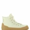 Converse Sneakers Compensées Montantes Femme Lugged Winter 2.0 Cuir Blanc/beige -Hylton Magasin lugged winter 20