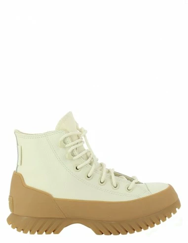 Converse Sneakers Compensées Montantes Femme Lugged Winter 2.0 Cuir Blanc/beige 3 Converse Sneakers Compensées Montantes Femme Lugged Winter 2.0 Cuir Blanc/beige