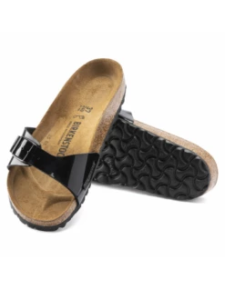 Birkenstock Claquettes Femme Madrid Noir Brillant -Hylton Magasin madrid bf patent black 2