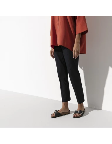 Birkenstock Claquettes Femme Madrid Cuir Noir 4 Birkenstock Claquettes Femme Madrid Cuir Noir – Image 2