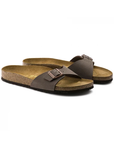 Birkenstock Claquettes Femme Madrid Cuir Noir 6 Birkenstock Claquettes Femme Madrid Cuir Noir – Image 4