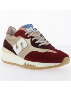 Semerdjian Baskets De Ville Femme Mantch 8519 Bordeaux/or/rose/blanc -Hylton Magasin mantch 8519 semerdjian 1